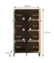 NORWAY VITRINE 84,5 X 35 X 153,5 CM