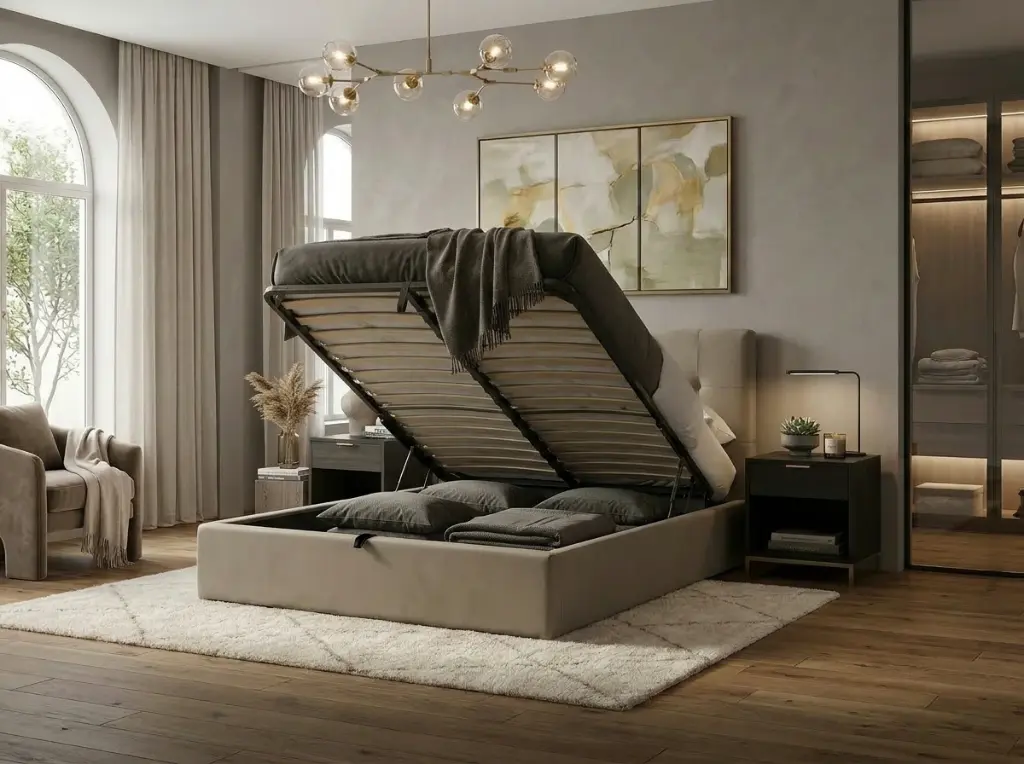 2-PERSOONS BED - CAÏRO OTOMAN 160 X 200 CM - UKFR
