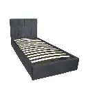 1-PERSOONS BED KS. - DUBAI OTTOMAN GRIJS 120 X 200 CM- UKFR