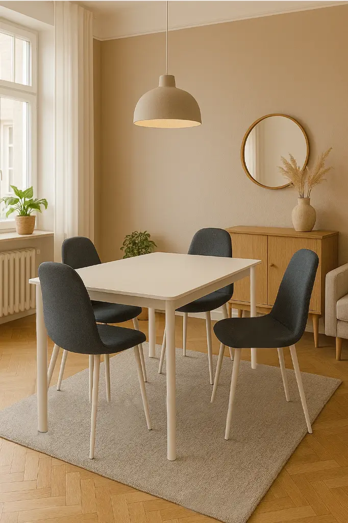 TAFELSET CATANIA- TAFEL + 4 STOELEN