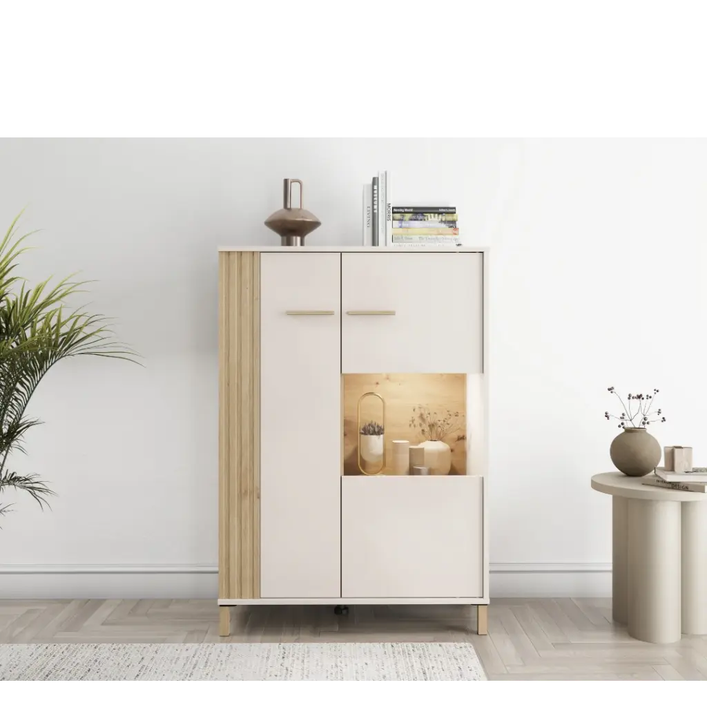 ESSEX VITRINE 85 X 40 X 122 CM