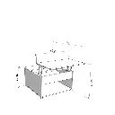 DEVON SALONTAFEL  80 X 80 X 45 CM