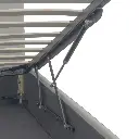 1-PERSOONS BED - DUBAI OTTOMAN GRIS 90 X 200 CM- UKFR