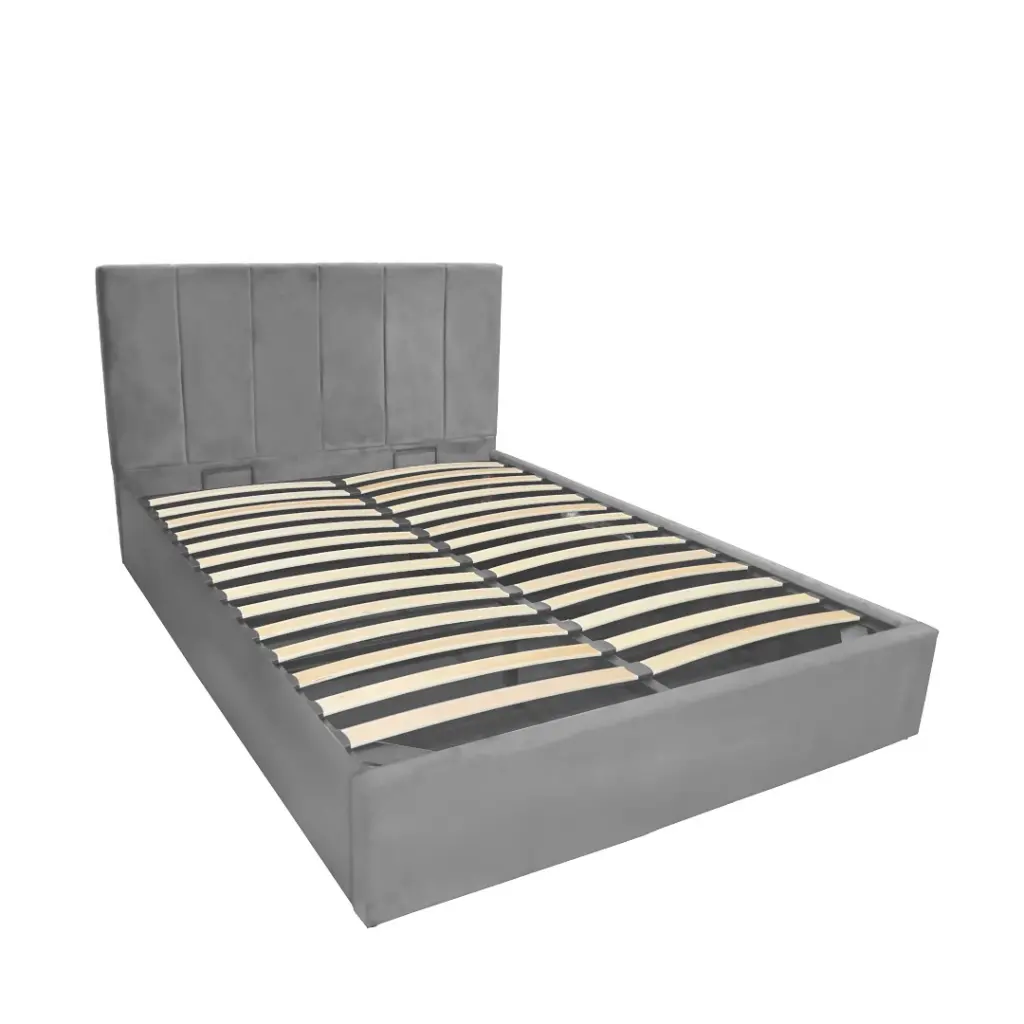 2-PERSOONS BED KS. - DUBAI OTTOMAN GRIJS 140 X 200 CM- UKFR