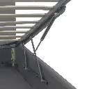 2-PERSOONS BED KS. - DUBAI OTTOMAN GRIJS 140 X 200 CM- UKFR