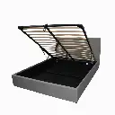 DUBAI 2-PERSOONS BED KS. - OTTOMAN 160 X 200 CM- UKFR - LICHTGRIJS 