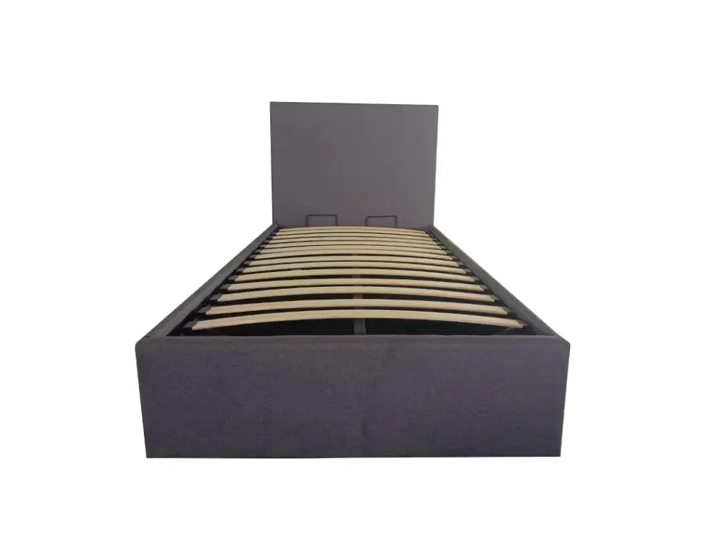 QINA 1 PERSOONS BED - OTTOMAN 90 X 200 CM - CAFR - GRIJS  