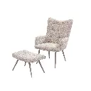 CHARLY ZETEL + VOETBANK - 1 STUK/1 KARTON - SAND