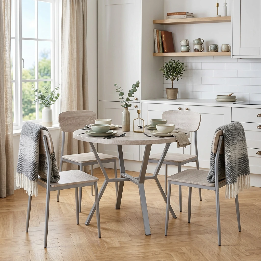 ROUBAIX - TAFEL + 4 STOELEN
