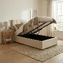 DUBAI 1-PERSOONS BED - OTTOMAN 90 X 200 CM- UKFR - BEIGE 