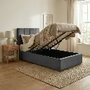 DUBAI 1-PERSOONS BED - OTTOMAN 90 X 200 CM- UKFR - GRIJS