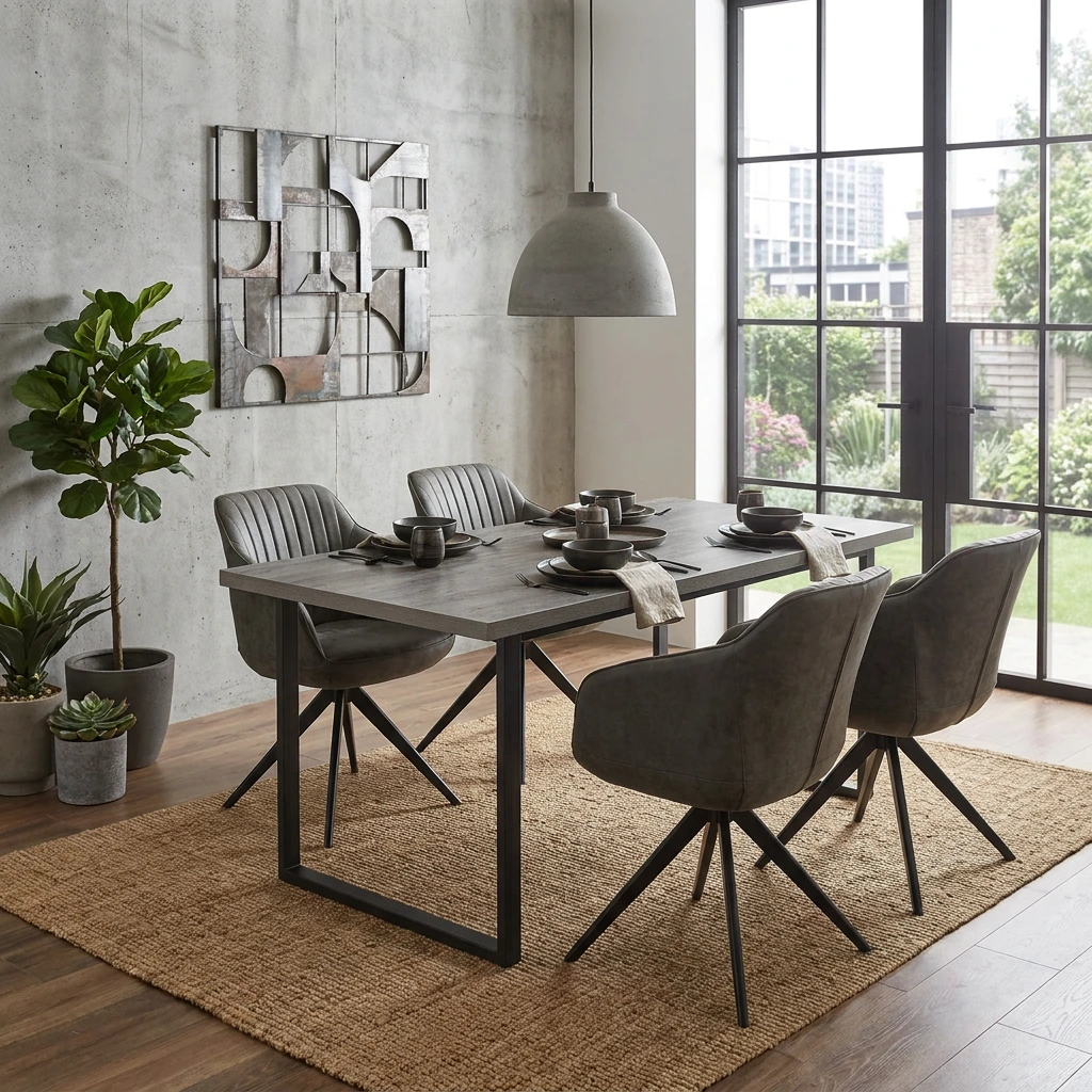 HAROLD TAFEL - 160 X 90 X 75 CM - DONKER GRIJS 