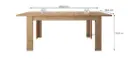 TAFEL BODO 160,5/200,5 X 90,5 X 76,5 CM