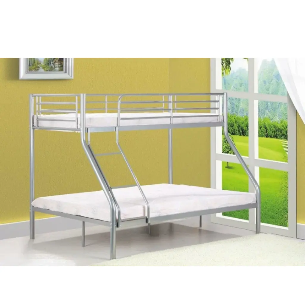 NICOLAS STAPEL BED 140 X 200 CM - ZILVER