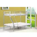 NICOLAS STAPEL BED 140 X 200 CM - ZILVER