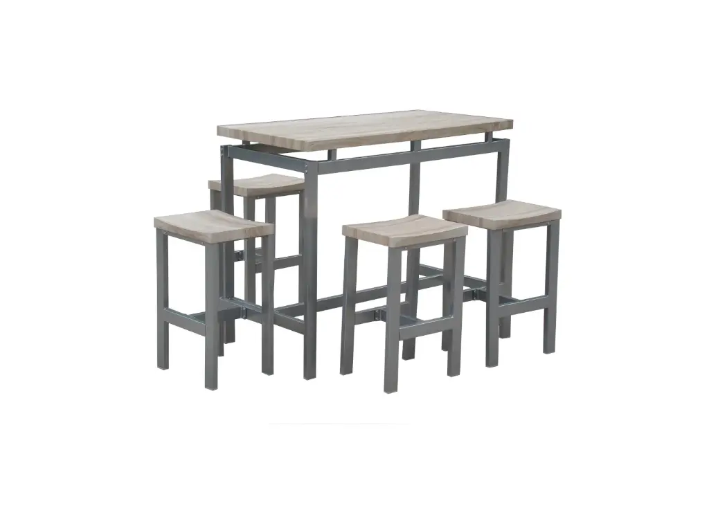 LE MANS - BAR SET - TAFEL + 4 BAR KRUKKEN