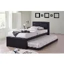 RODAN 1 PERSOONS BED - 90 X 200 CM - ZWART 