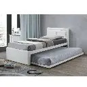 SINGLE BED RODAN WHITE  FR - 90 X 200 CM