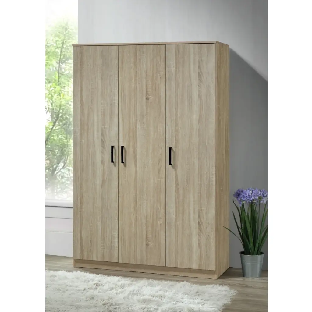 BERGAMA WARDROBE - 120 X 42 X 184 CM 3-DOORS