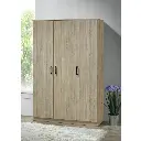 BERGAMA WARDROBE - 120 X 42 X 184 CM 3-DOORS
