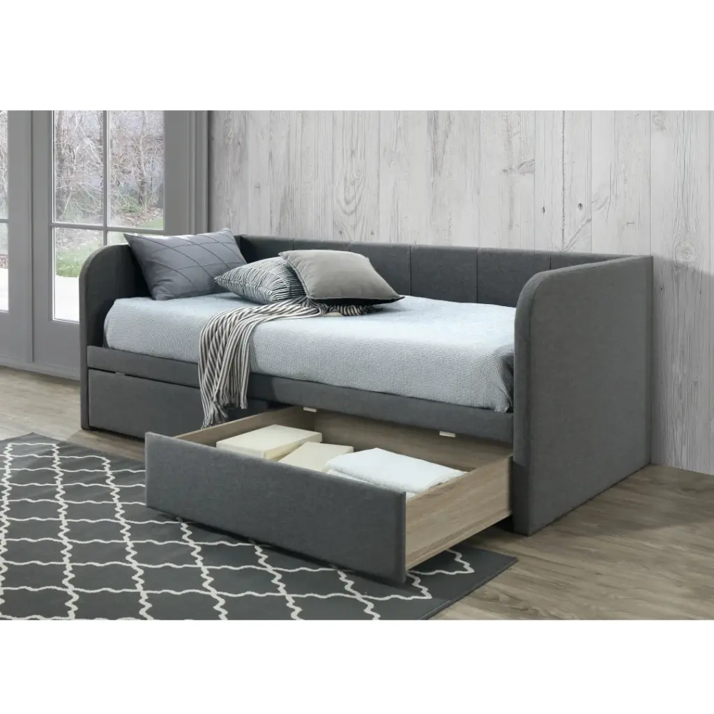 DAYBED ZITA GRIS - 90 X 200 CM
