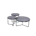 SET DE TABLE DE SALON 3 PIECES RONDA