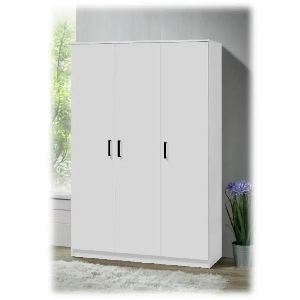 BURDUR WARDROBE - 120 X 52 X 184 CM 3-DOORS
