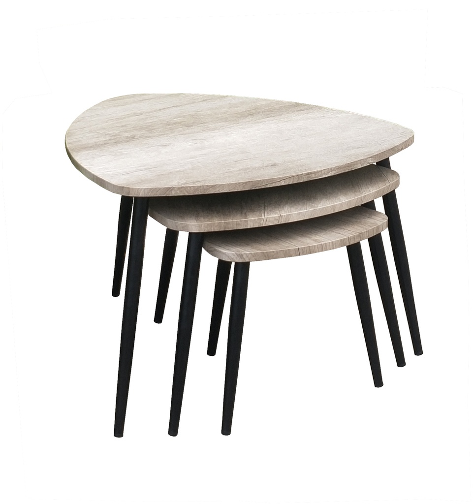 MANHATTAN 3 PC SET COFFEE TABLE