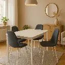 CATANIA - TABLE + 4 CHAISES