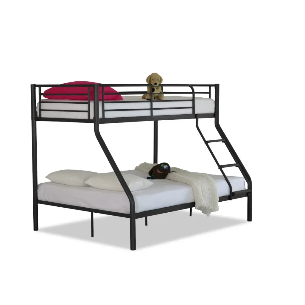 NICOLAS STAPEL BED 140 X 200 CM - ZWART