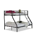 NICOLAS STAPEL BED 140 X 200 CM - ZWART