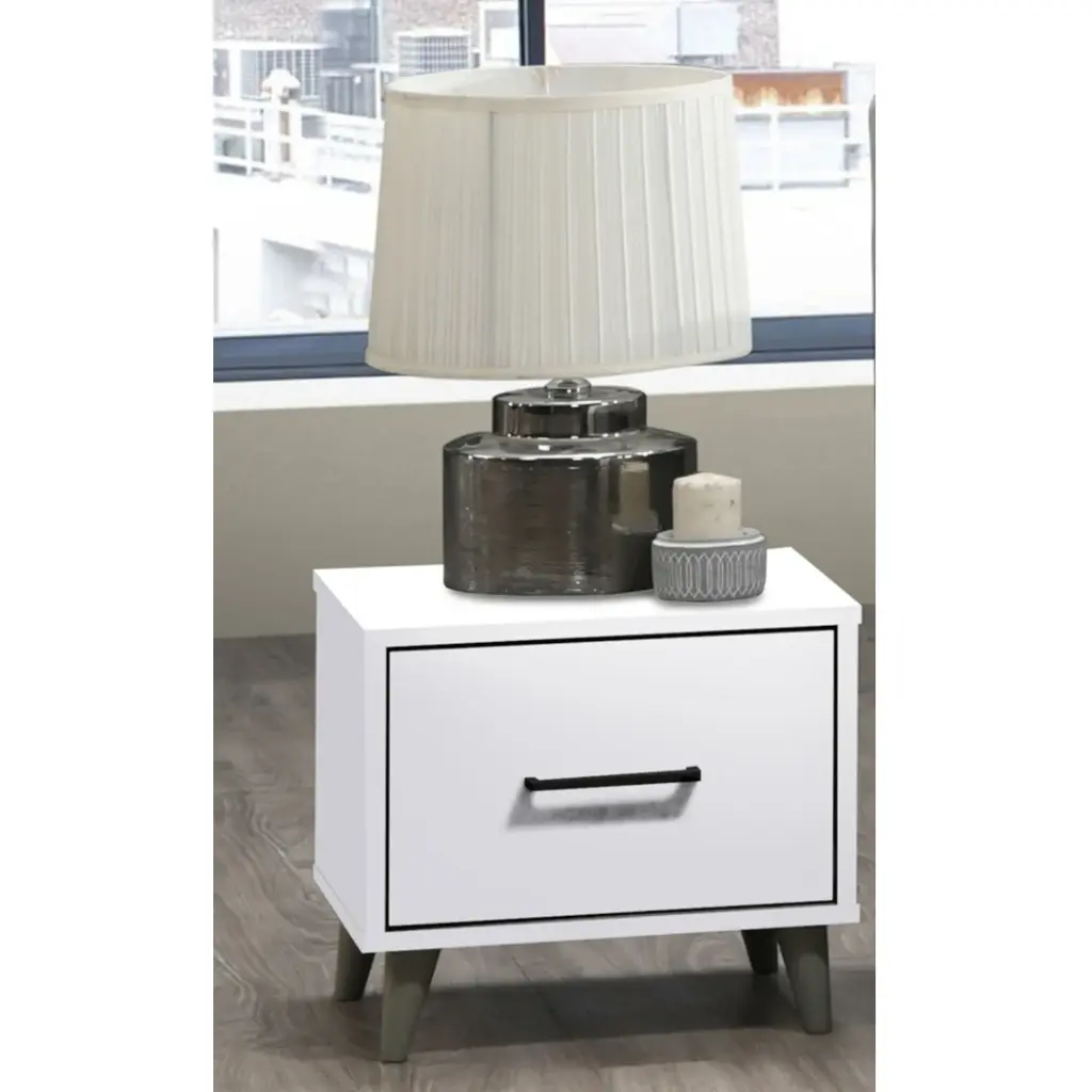 NIGHT STAND MANISA  WHITE