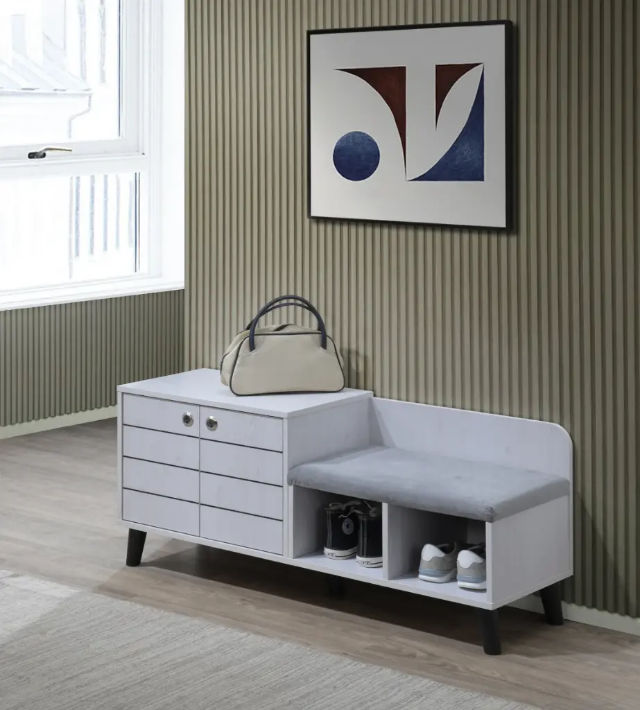 SHOE CABINET TARSUS WHITE