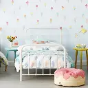 MICHELLE 1 PERSOONS BED - 90 X 200 CM - WIT