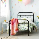 MICHELLE 1 PERSOONS BED - ZWART