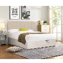 2-PERSOONS BED KS. - DUBAI OTTOMAN BEIGE 160 X 200 CM- UKFR