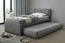 1 PERSOONS BED RODAN GRIJS - 90 X 200 CM
