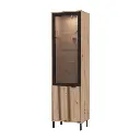 OXFORD VITRINE 1D  54.5 X 40 X 195 CM