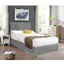 DUBAI 1-PERSOONS BED KS. - OTTOMAN 120 X 200 CM- UKFR - LICHTGRIJS  