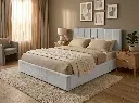 DUBAI 2-PERSOONS BED KS. - OTTOMAN 160 X 200 CM- UKFR - LICHTGRIJS 