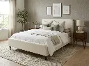 VIKA  DOUBLE BED - 140 X 200 CM BEIGE