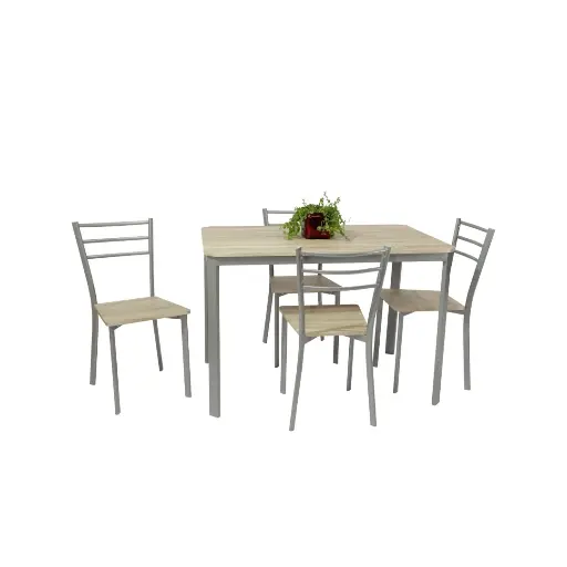 [827/4] ATHENE - TABLE + 4 CHAISES
