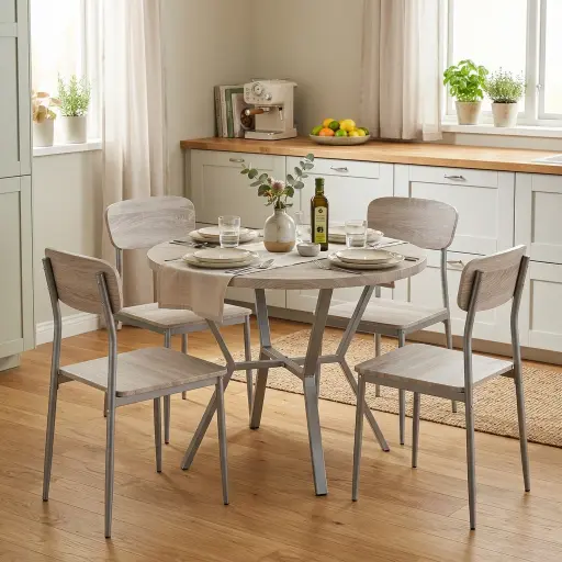 [831/4] ROUBAIX - TAFEL + 4 STOELEN