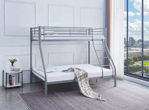 [OA-121] TRIO BUNK BED 140 X 200 CM - SILVER