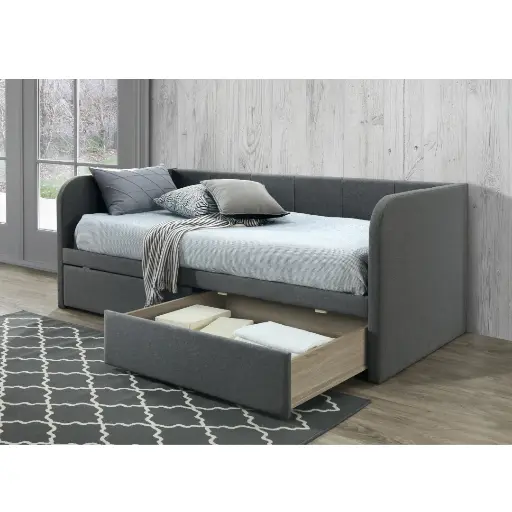 [ZT-900 GR] ZITA DAYBED - 90 X 200 CM - GRIJS