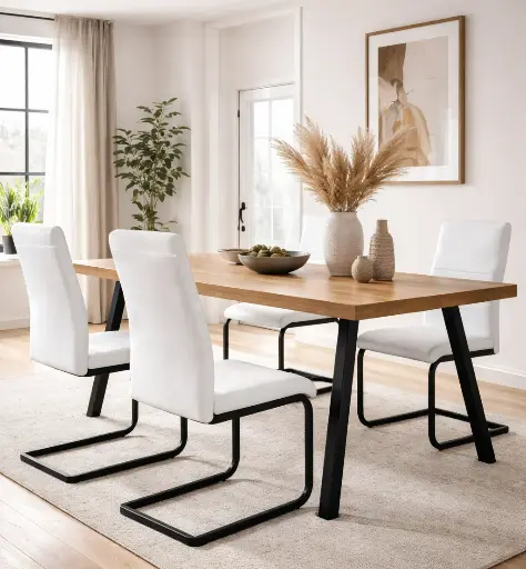 [DC-2012-1/W] MAURO CHAIR - 4 PIECES/1 BOX - WHITE