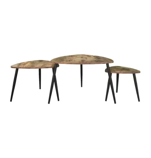 [ZH-0062] NEW YORK SET BIJZETTAFELS 3 STUKS