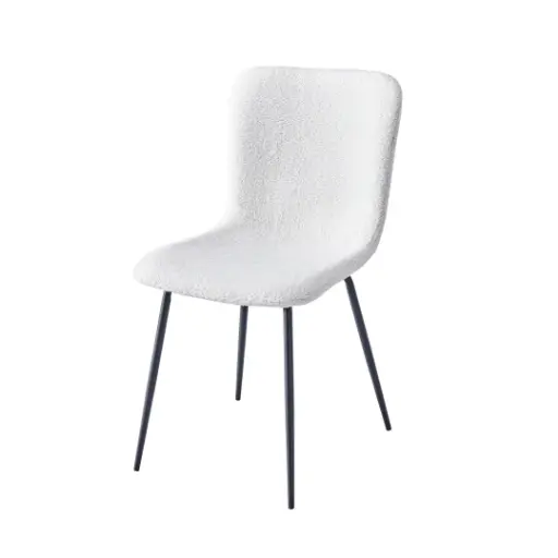 [DC-2950W] TEDDY CHAIR - 4 PIECES/1 BOX - WHITE