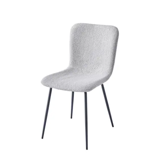 [DC-2950LGR] TEDDY CHAIR - 4 PIECES/1 BOX - LIGHT GREY