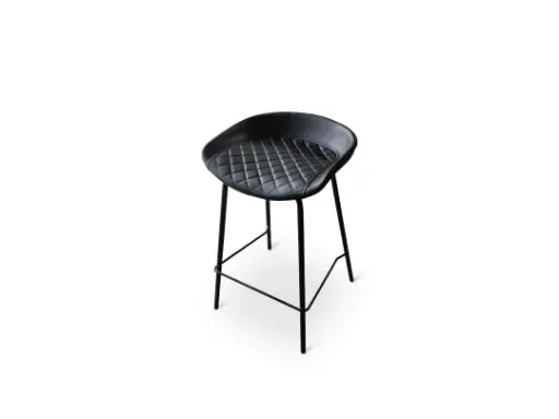 [BC-2315 BL] RUBY BAR STOEL - 4 STUKS/1 KARTON - ZWART
